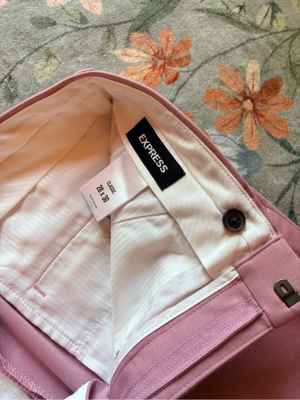 Express Dusty Pink Dress Pants - Picture 2 of 3